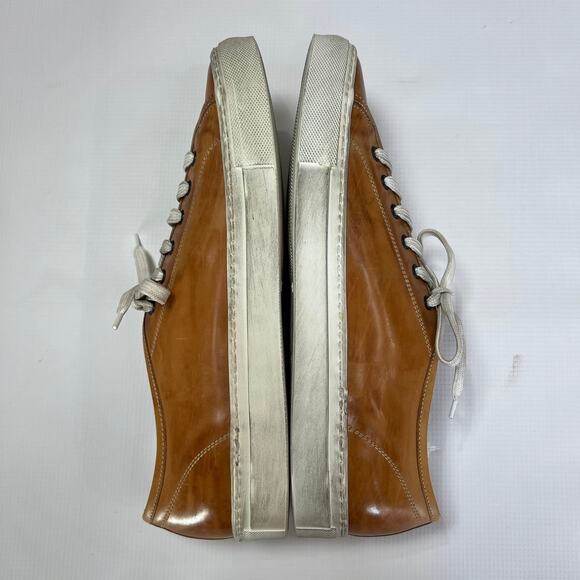 Common Projects Tournament Low Tan Polished Leather Sneakers EU 42 Italy Retro main image 11